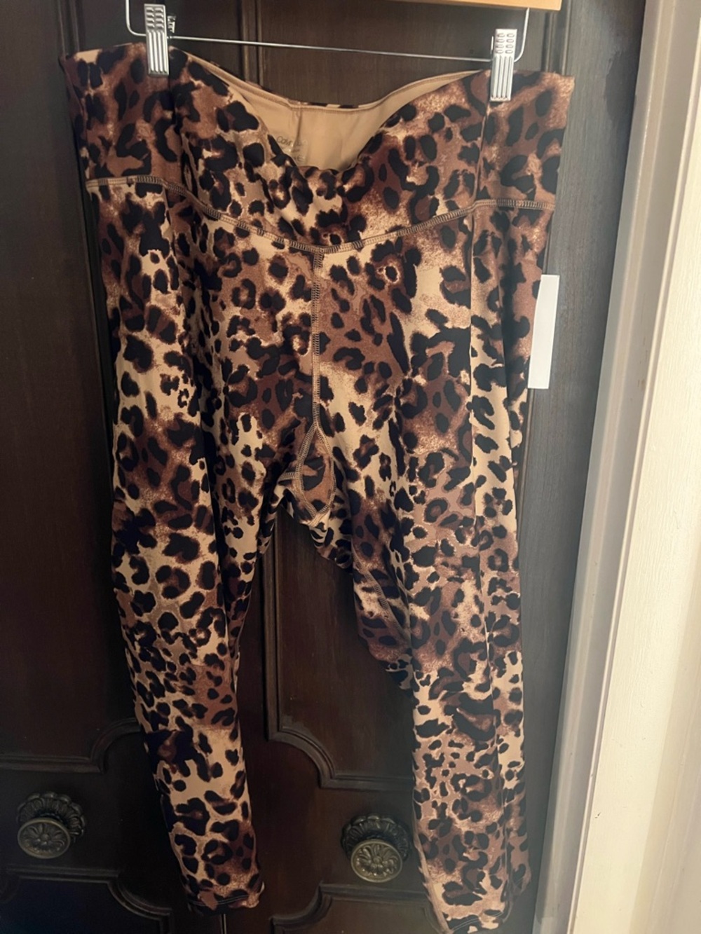 Calvin Klein Performance Stretch leggings - Tan with Leopard Print